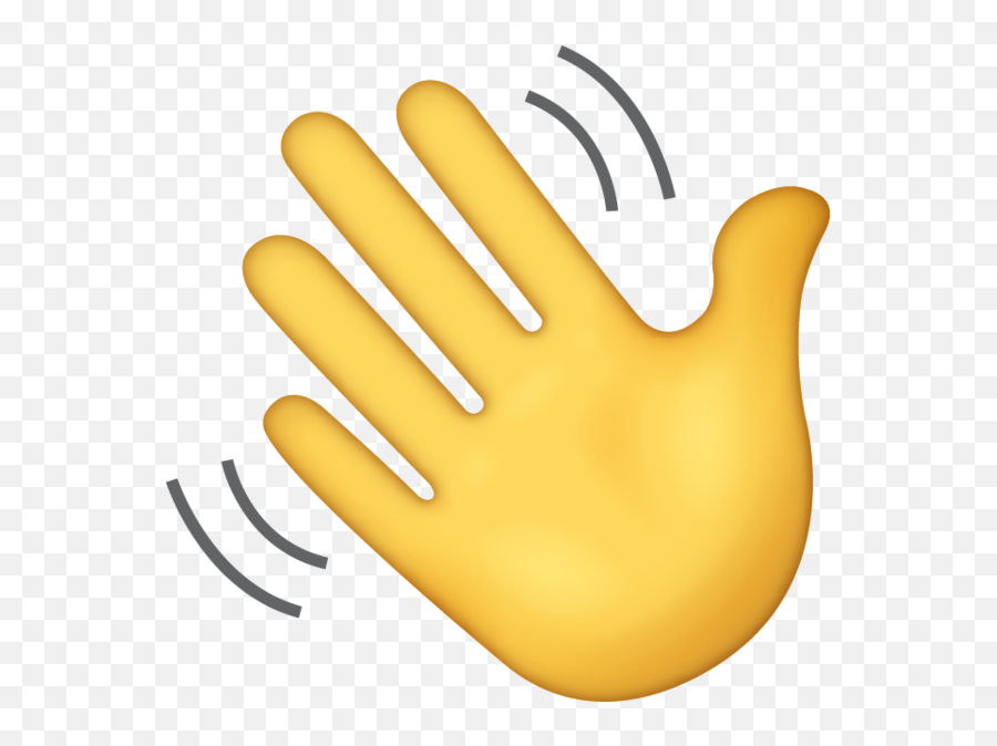 Waving Hand Emoji Free Download Ios - Hand Iphone Wave Emoji,Wave Emoji Png