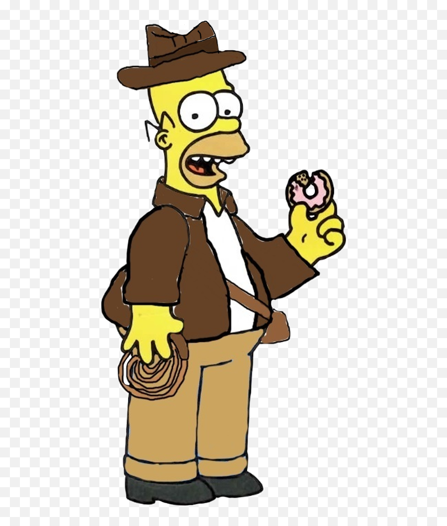Indiana Jones Clipart Peter Griffin - Homer Simpson Indiana Jones Emoji,Indiana Clipart