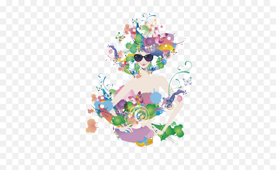 International Womens Day Poster Woman Flower Circle For - Dot Emoji,Flower Circle Png