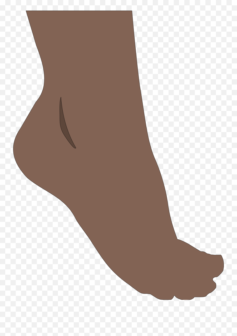 Brown Human Foot Clipart Free Image - African American Foot Clipart Emoji,Feet Clipart