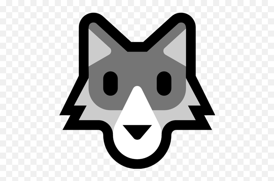 Emoji Image Resource Download - Windows Wolf Face Wolf Emoji Microsoft,Wolf Face Png