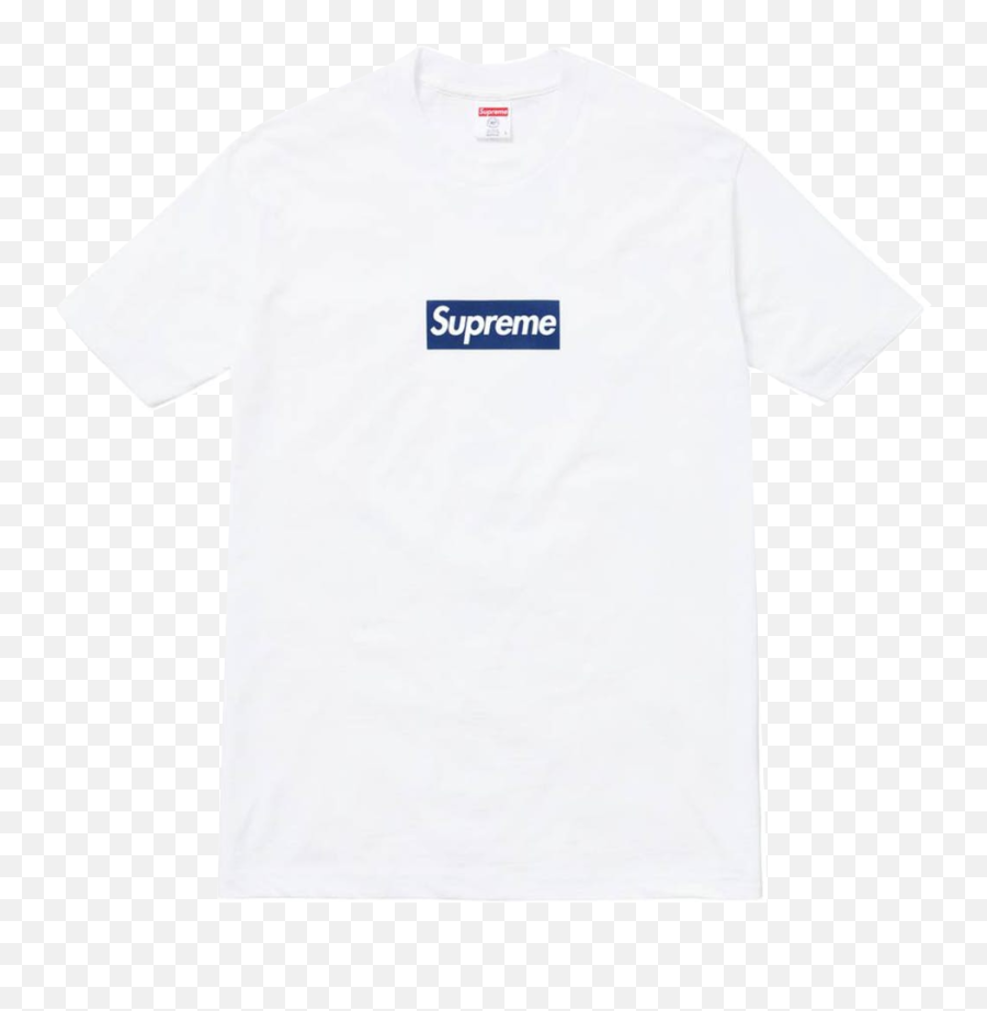 Supreme White Box Logo Tee - Lacoste Emoji,Supreme Box Logo Sweatshirt