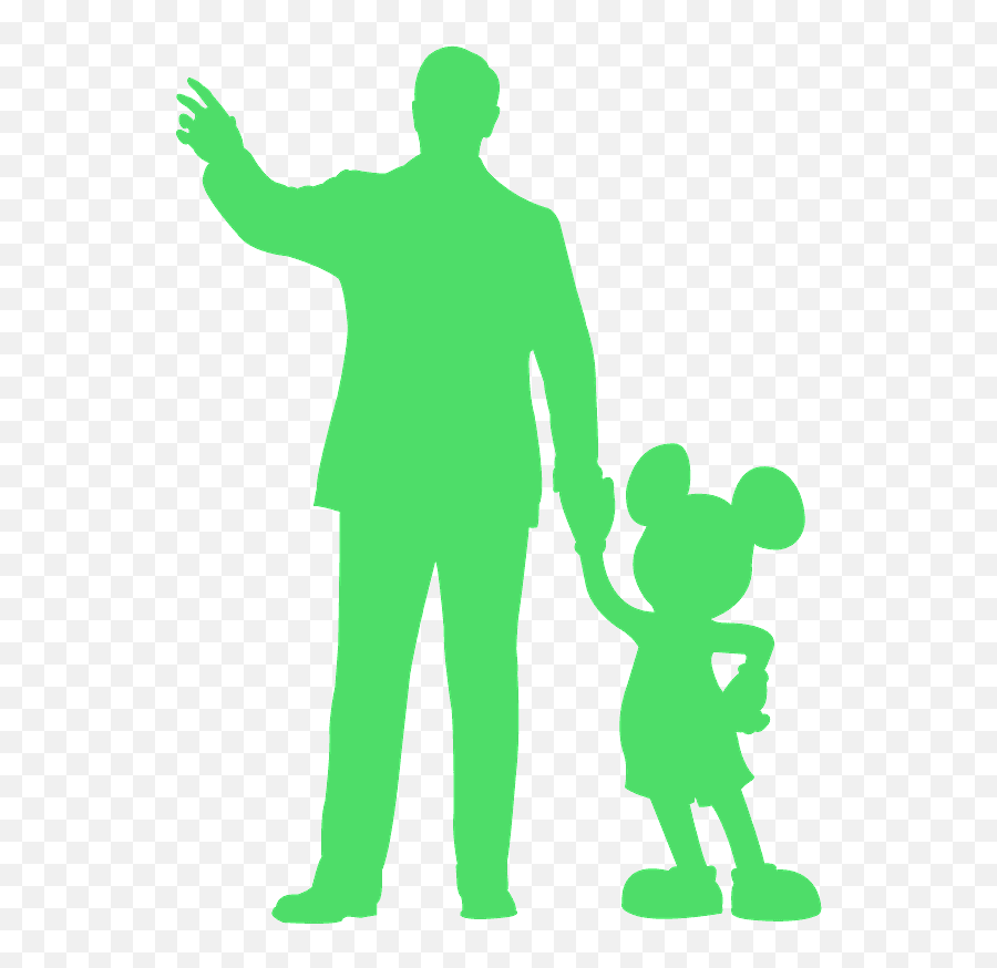 Walt Disney And Mickey Silhouette - Free Vector Silhouettes Emoji,Disney Castle Logo Outline