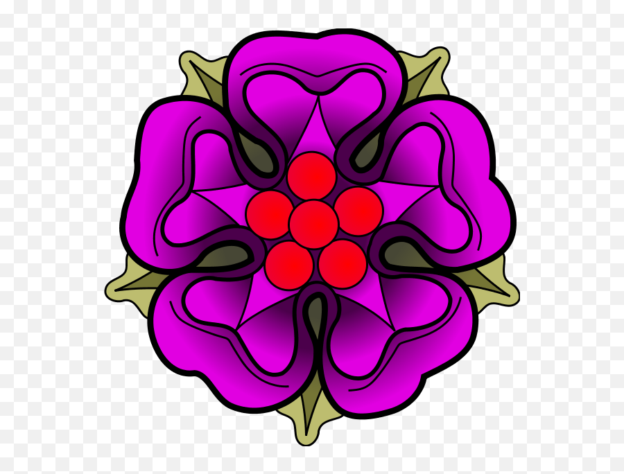 Download Tudor House Of Spanish Period Wars Roses Clipart - Rose Heraldry Emoji,Roses Clipart