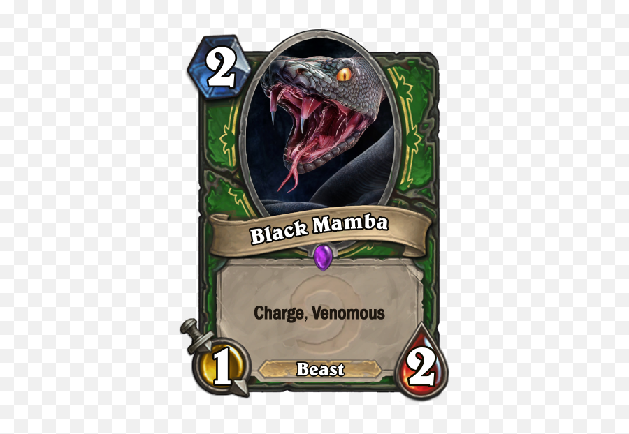 Venomous Black Mamba Venom One - Hit Kills But Only When You Hearthstone Worgen Cards Emoji,Black Mamba Logo