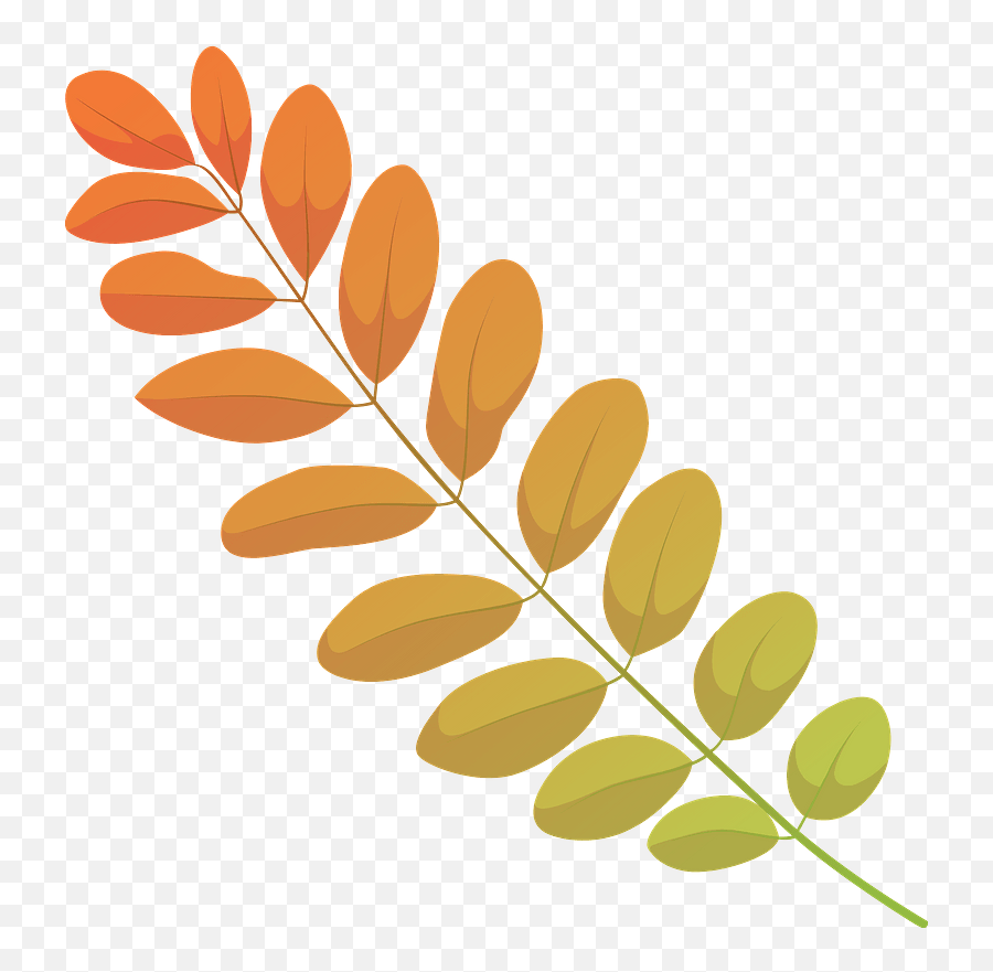 Black Locust Autumn Leaf Clipart Free Download Transparent Emoji,Free Clipart Autumn