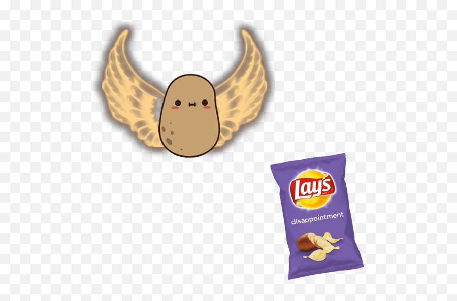 Potato Lays Fries Sticker - Junk Food Emoji,Lays Logo