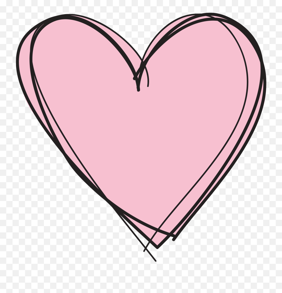 Pink Heart Transparent Background - Heart Transparent Background Emoji,Heart Transparent