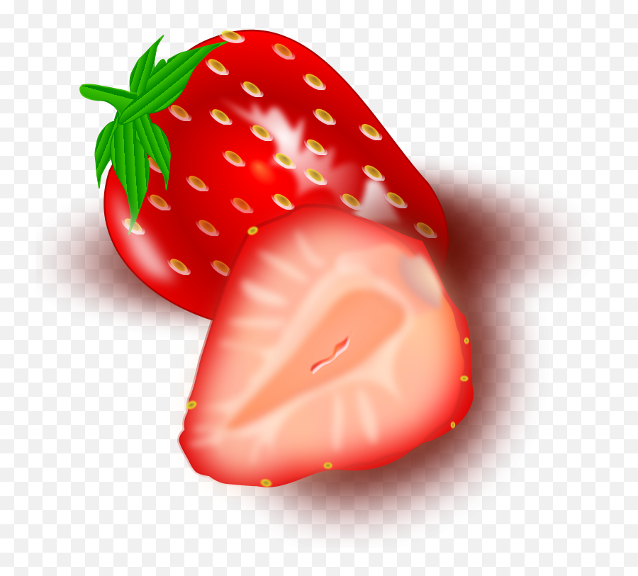 Strawberry Clipart Transparent - Cut Strawberry Clipart Emoji,Strawberry Clipart