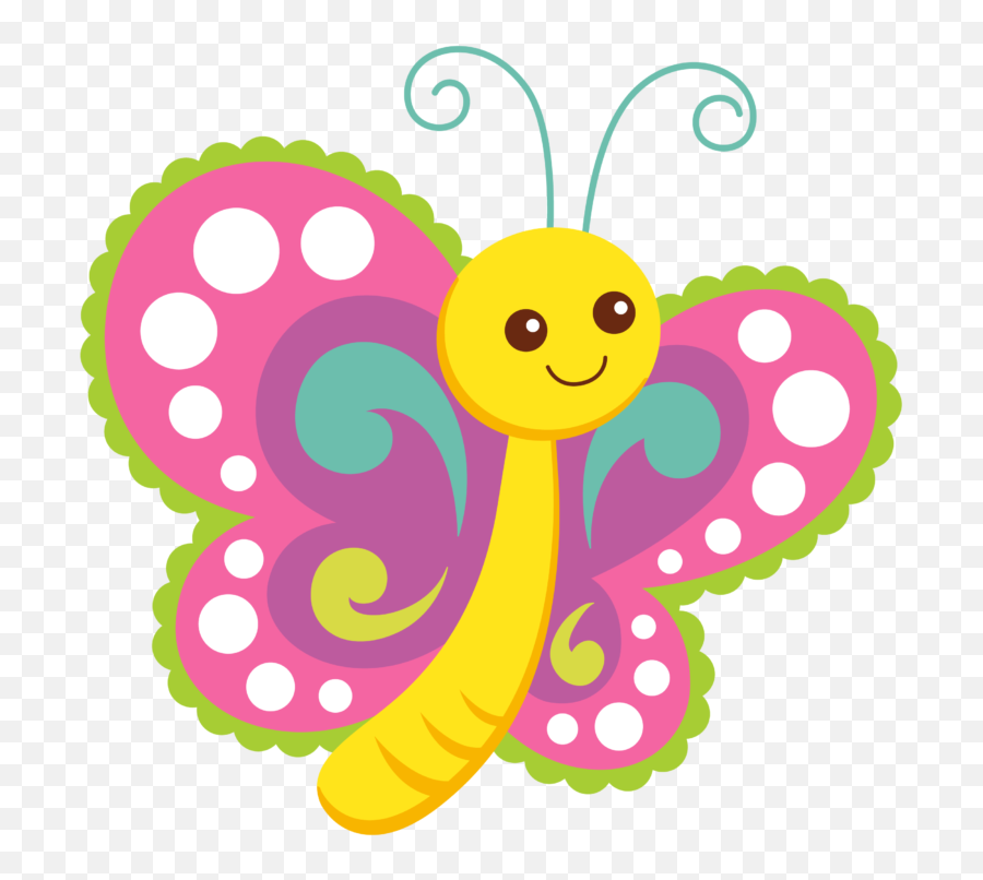 Cartoon Butterflies Clipart - Cartoon Butterfly Clipart Emoji,Butterfly Clipart