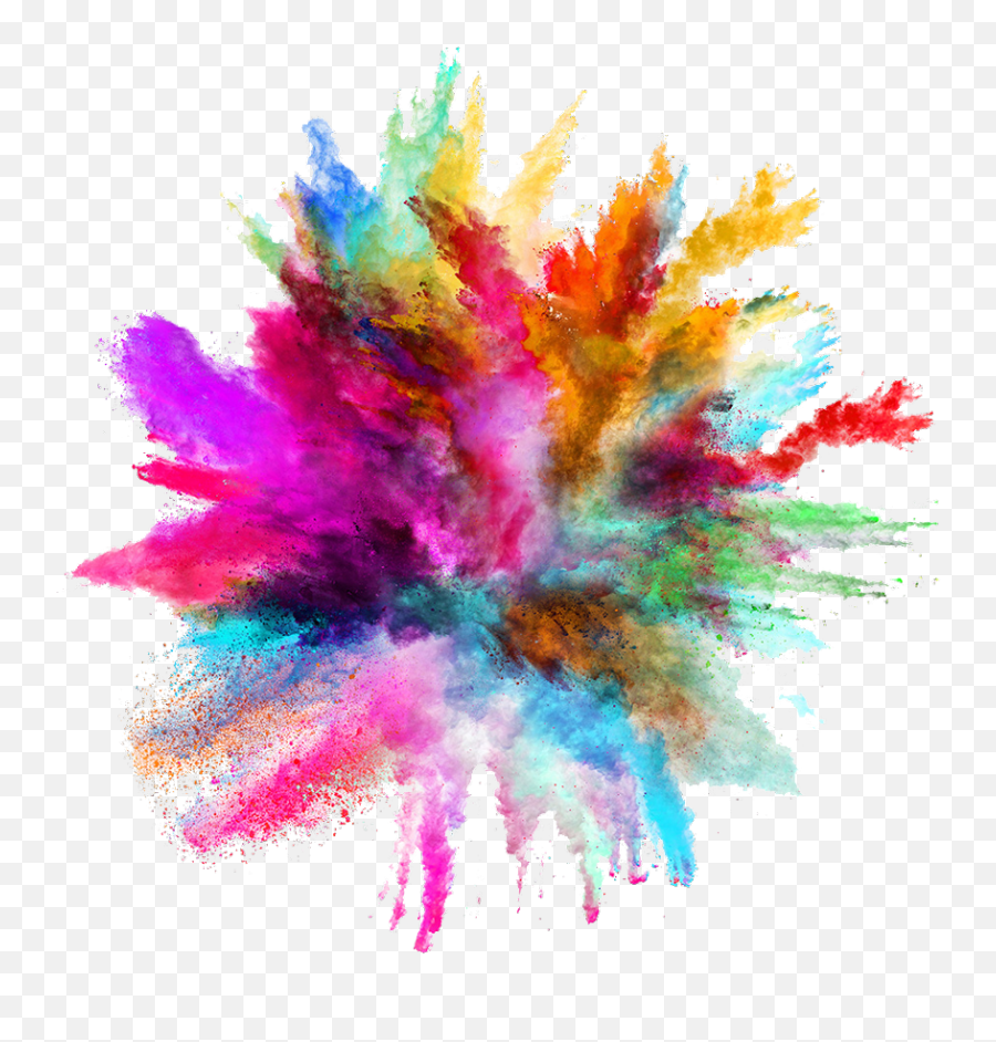 Color Powder Explosion Png - Color Powder Explosion Png Emoji,Colored Smoke Png