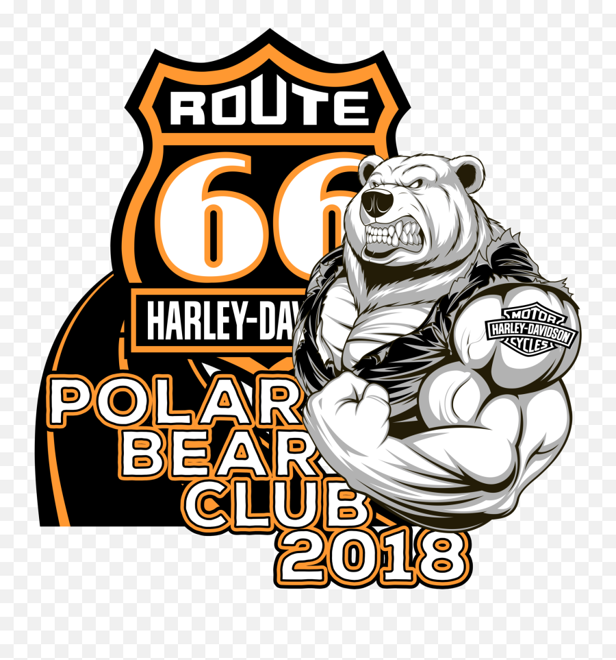 Polar Bear Club - Harley Davidson Bear Icon Emoji,Polar Bear Logo