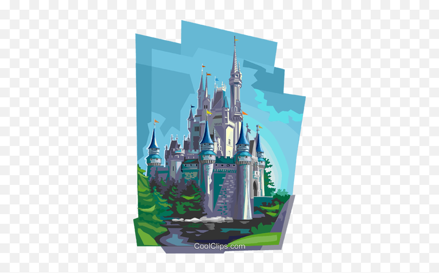 Paris Theme Park Castle Royalty Free Vector Clip Art - Walt Disney World Resort Emoji,Paris Clipart