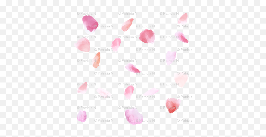 Download Pink Peach Rose Petals Watercolor - Pink Rose Petal Girly Emoji,Rose Petal Png