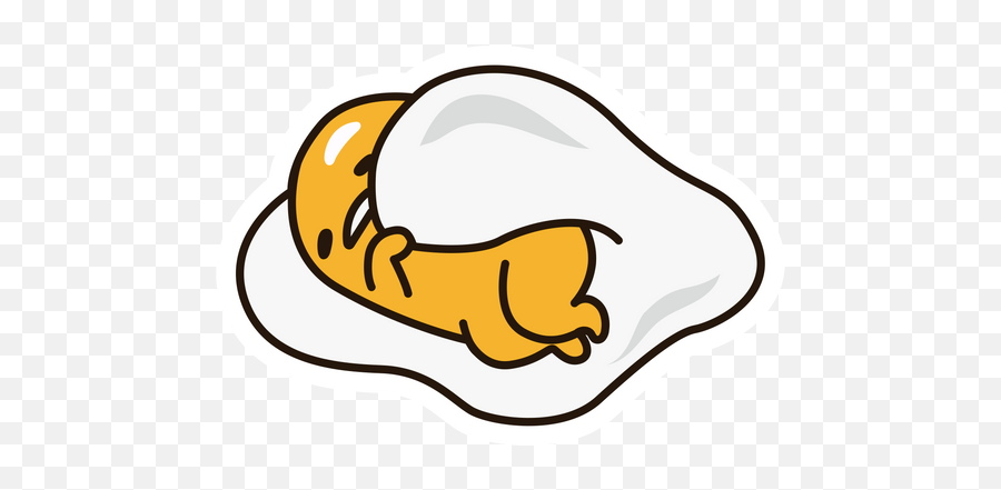 Gudetama Takes Cover Sticker - Sticker Gudetama Emoji,Gudetama Png