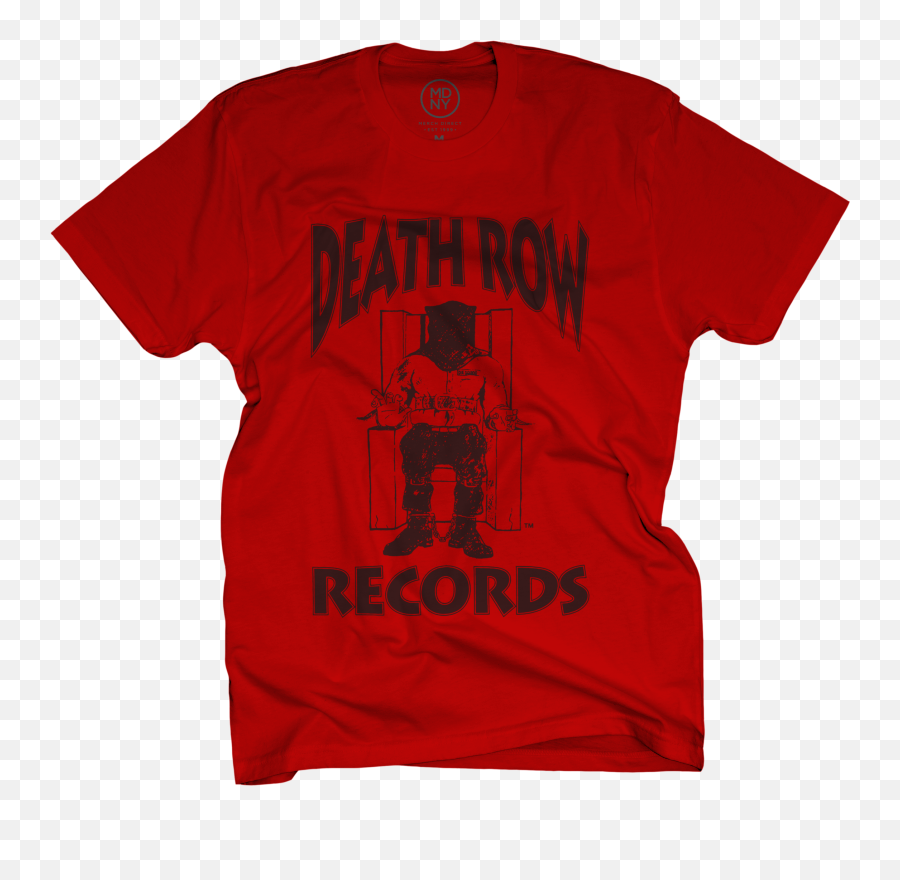 Death Row Records Shirt White And Red - Short Sleeve Emoji,Death Row Records Logo