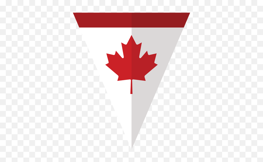 Flag Triangle Maple Leaf Badge Sticker - Transparent Png Canadian Maple Leaf Emoji,Maple Leaf Logo