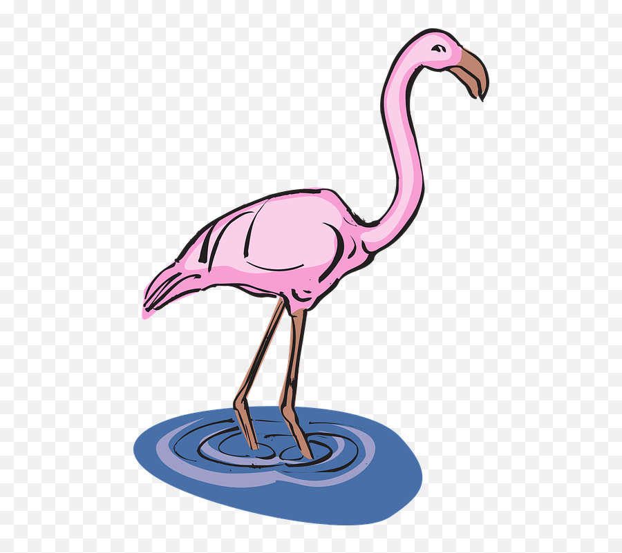 Water Clipart Emoji,Pink Flamingo Clipart