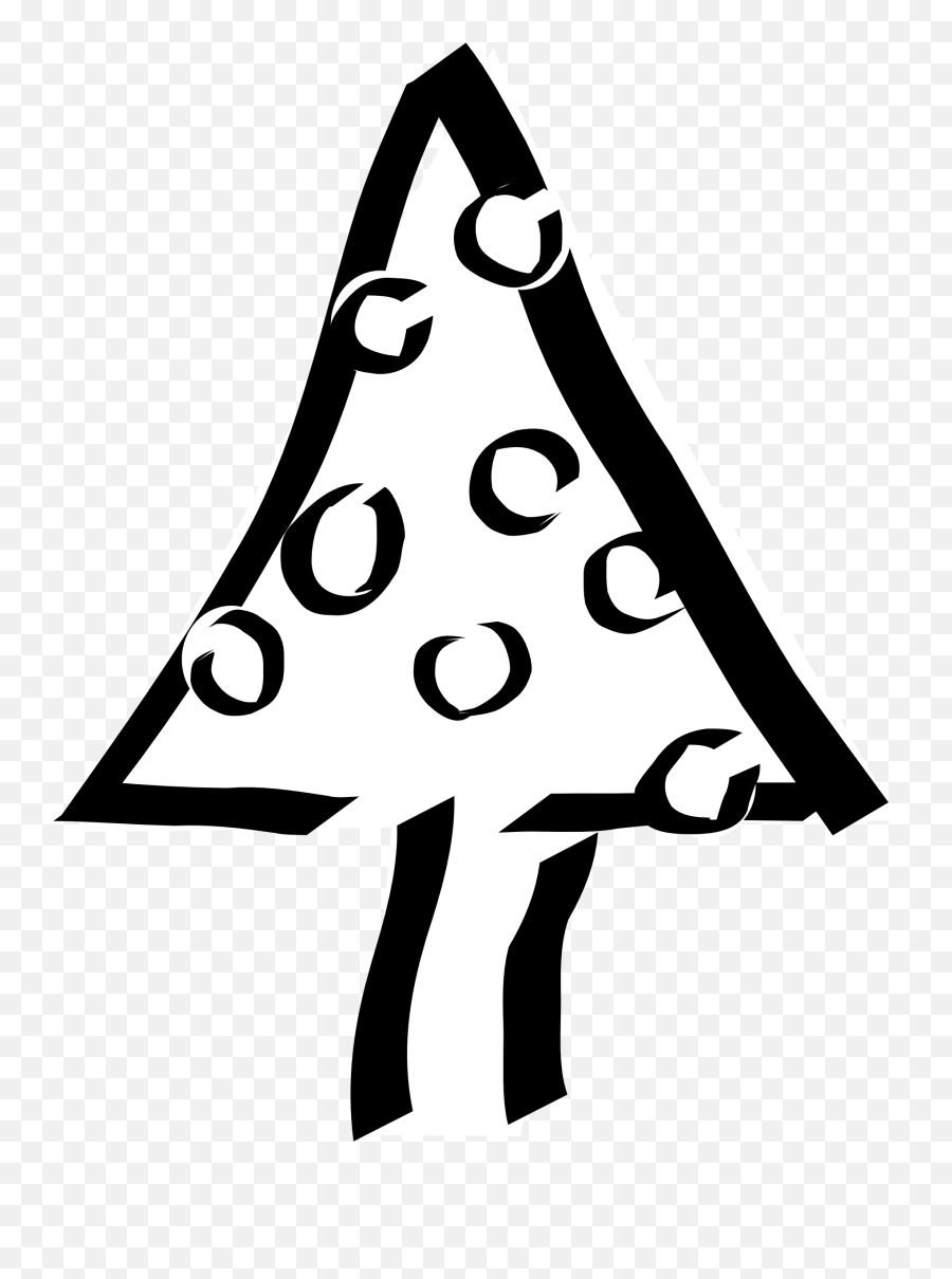 Christmas Tree Black And White Tree Clipart Black And White - Christmas Day Emoji,Tree Clipart Black And White