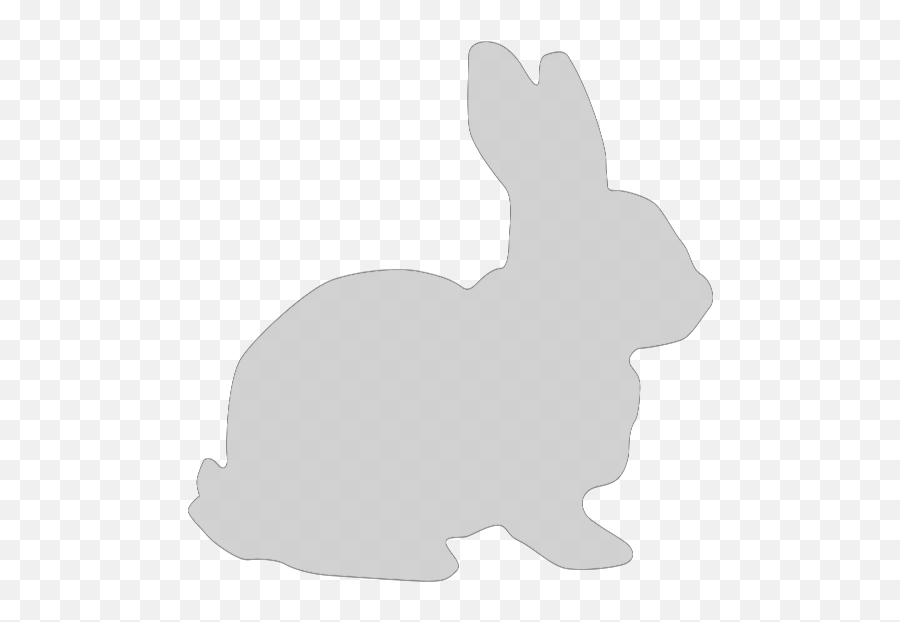 White Bunny Silhouette Svg Vector White Bunny Silhouette Emoji,Rabbit Black And White Clipart