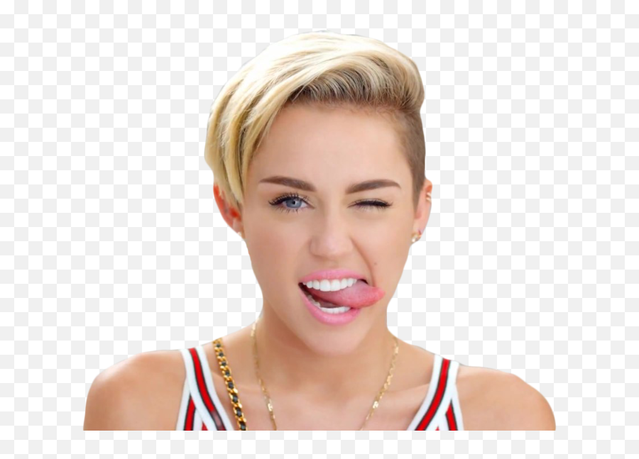 Miley Cyrus Wink Tongue Drawing - Britney Spears Png Emoji,Britney Spears Png