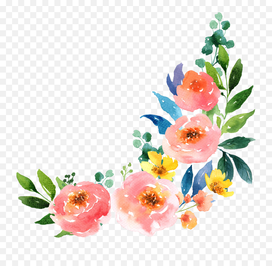 Water Colour Flower Png 8 - Digital Dunia Emoji,Flowers Png Images