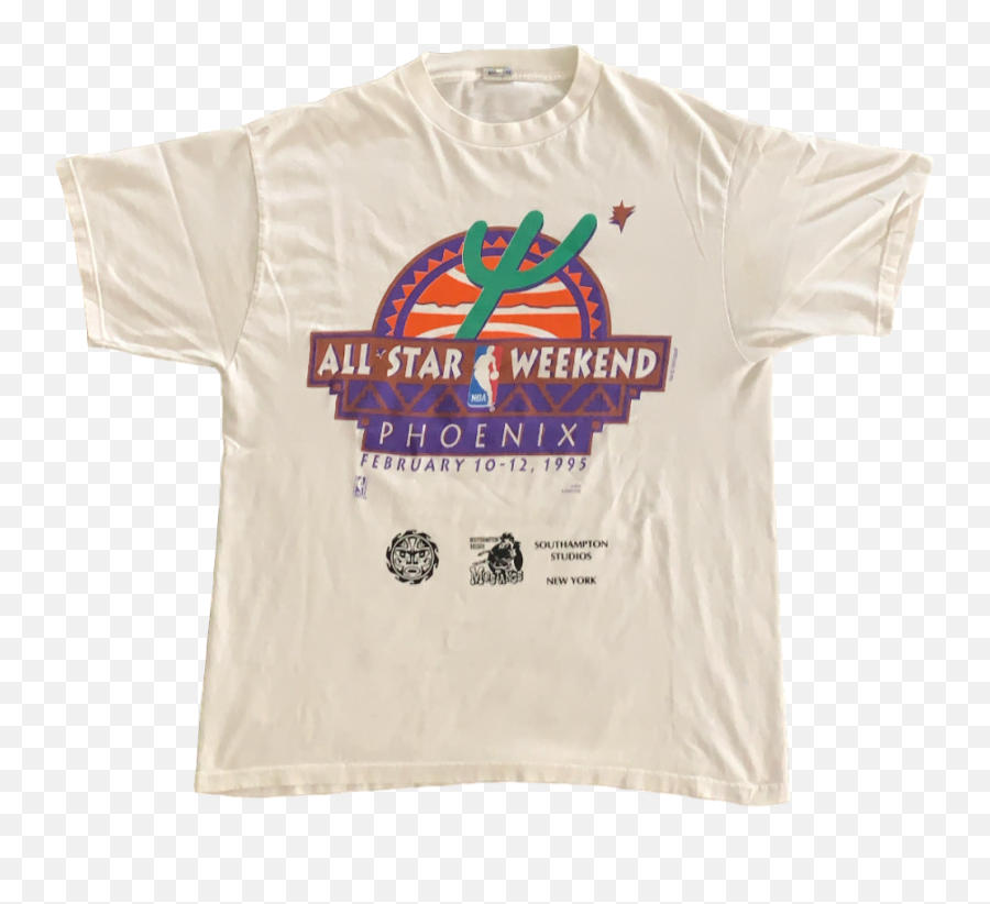 Vintage Nba All Star Weekend Tee 1995 - Xl Emoji,Nba All Star Logo