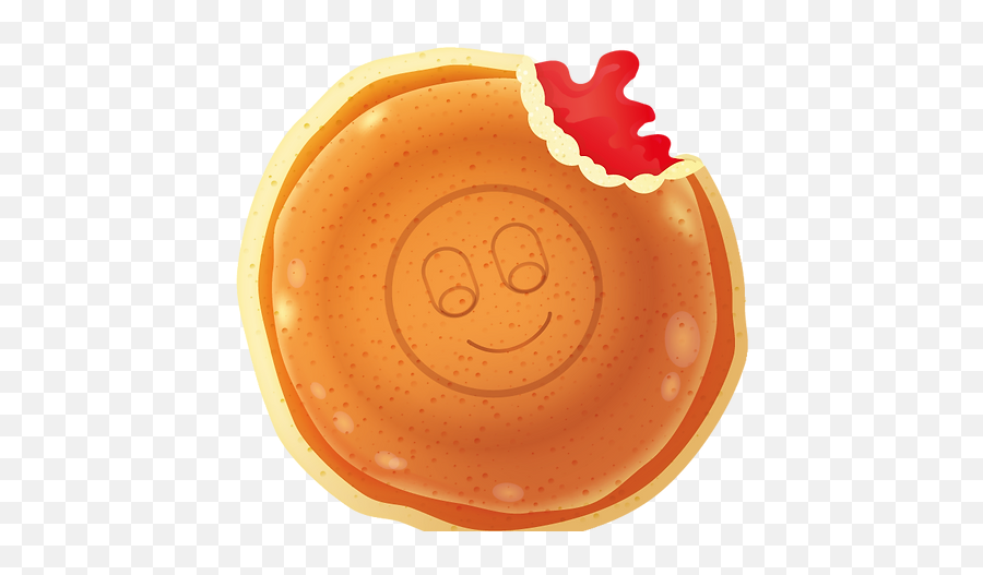 Strawberry Filling Smile Pancake The Smile Pancake Emoji,Crepe Clipart
