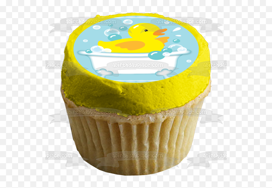 Rubber Ducky Bathtub Bubbles Blue Background Edible Cake Topper Image Abpid13572 Emoji,Bathtub Transparent Background