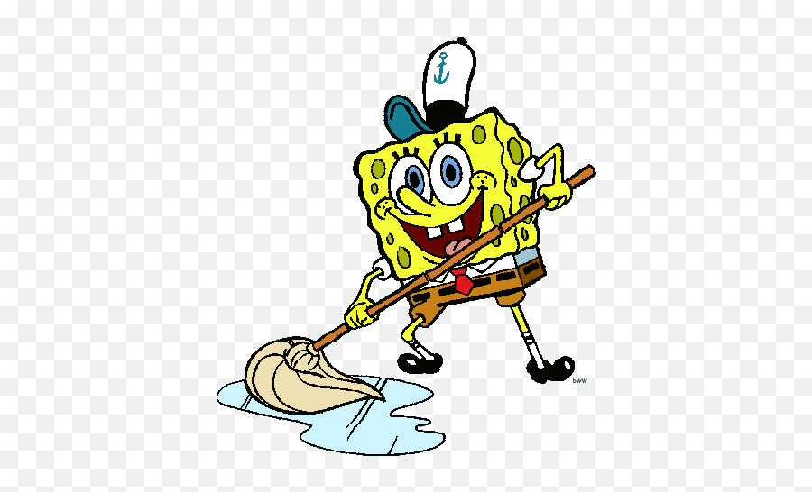 Free Spongebob Squarepants Cliparts Download Free Clip Art - Spongebob Mopping Gif Transparent Emoji,Spongebob Clipart