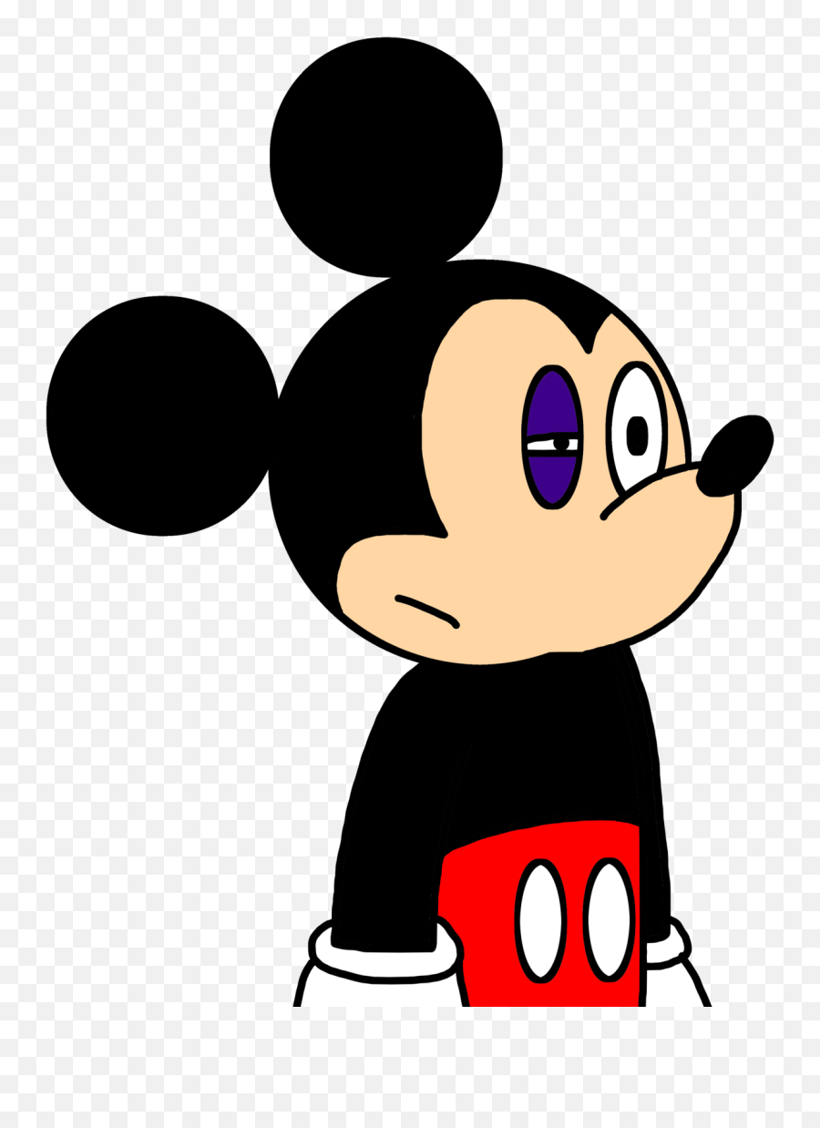 Eye Clipart Mickey Mouse - Mickey Mouse With A Black Eye Character Black Eye Cartoon Emoji,Eye Clipart