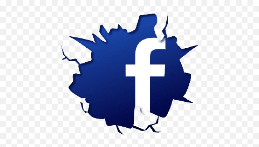 Logo Fb Crack Break Effect Png Images - Facebook Logo Stickers Emoji,Find Us On Facebook Logo
