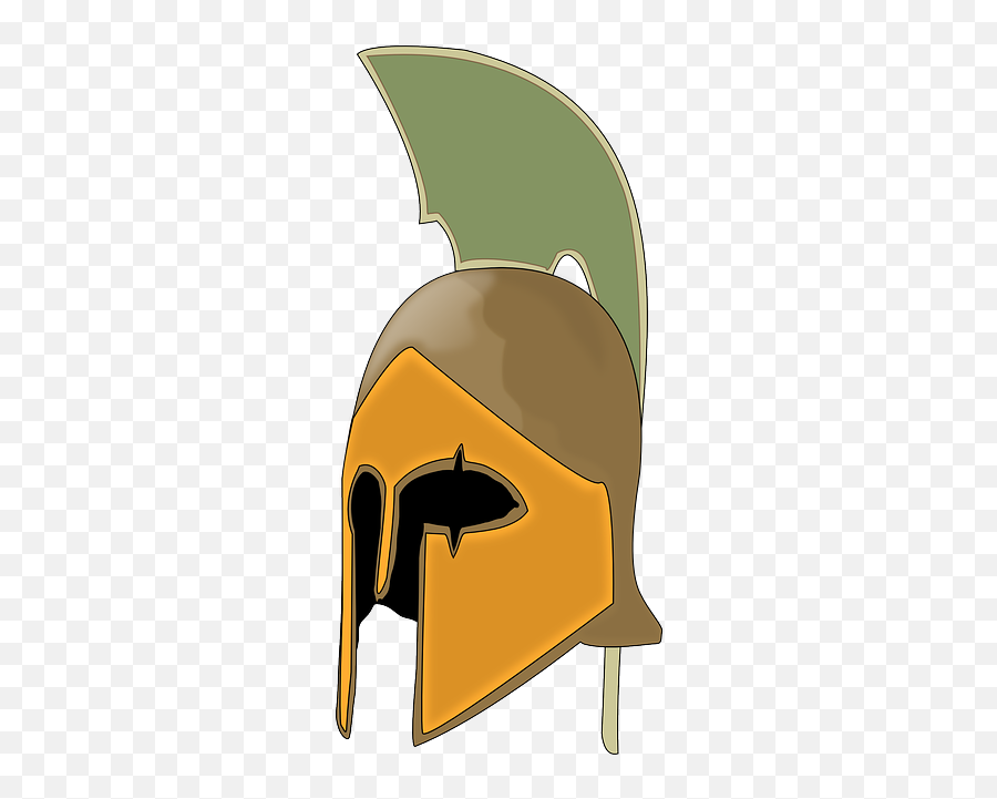 Download Hd Cartoon Roman Helmet Knight Greece - Spartan Shield Emoji,Helmet Clipart