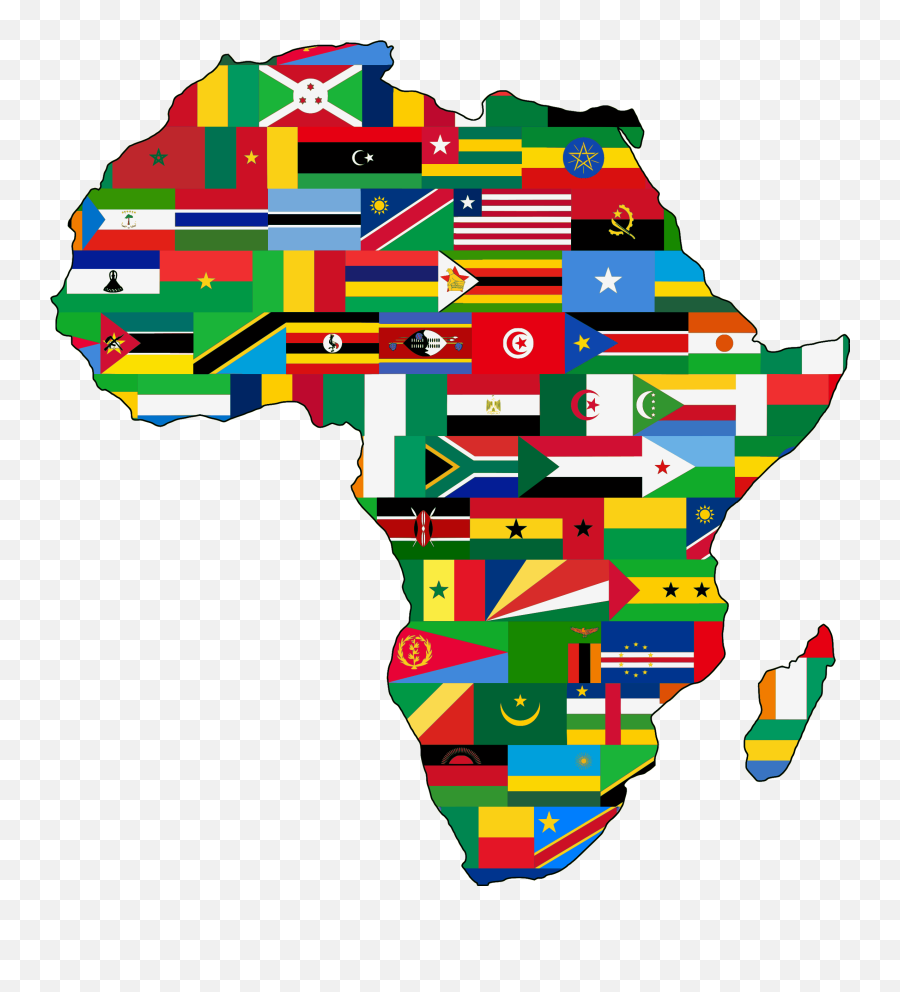 Clipart Africa Flags - Map Africa Flag Emoji,Africa Clipart