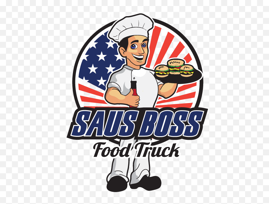 Feminine Bold Restaurant Logo Design For Saus Boss Food - Language Emoji,Food Truck Logo