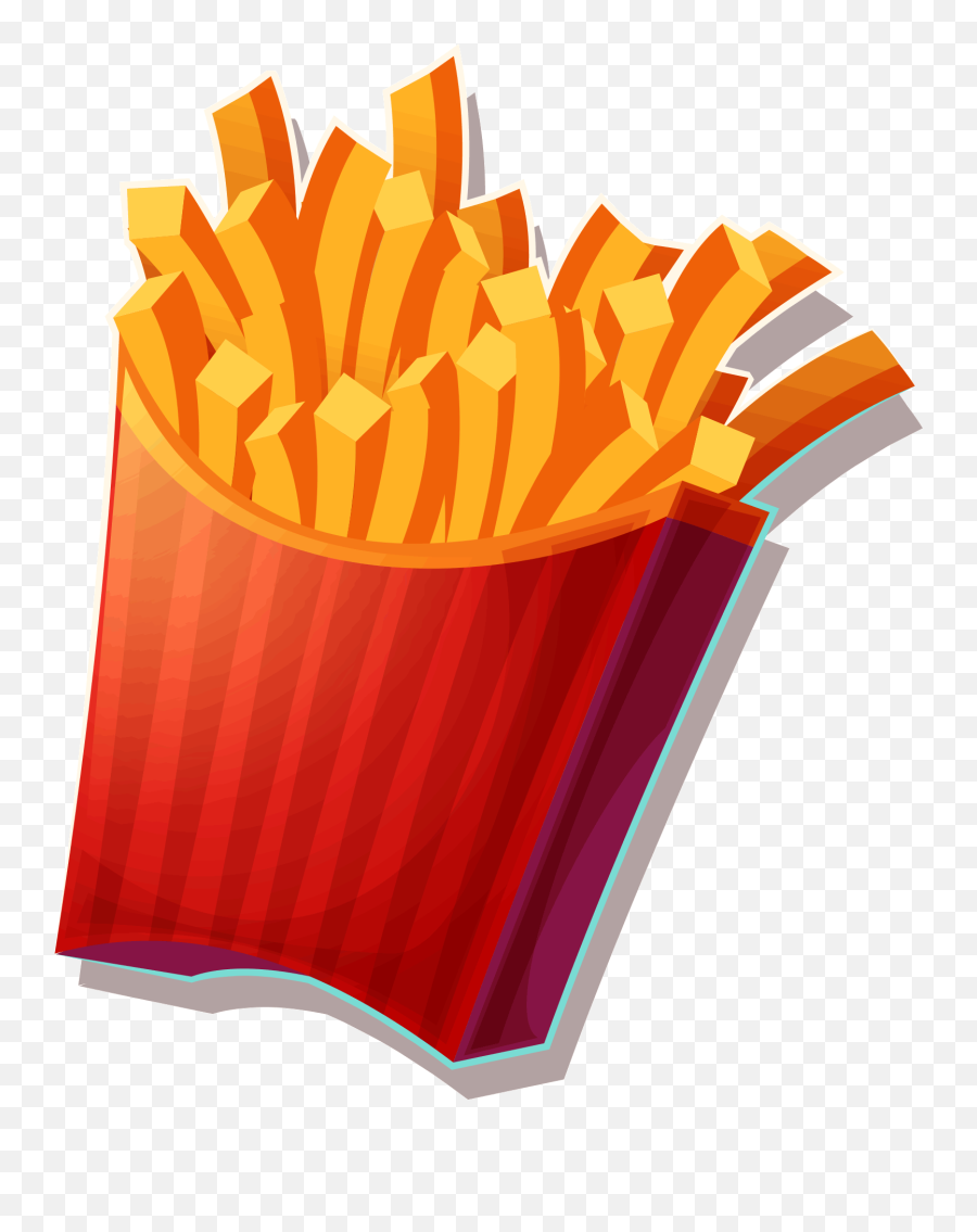 Fries Transparent Clipart Png Image - Fries Clip Art Png Emoji,Fries Png