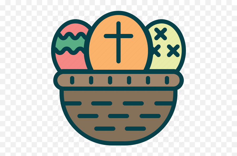 Basket Easter Eggs Painting Icon - Download On Iconfinder Happy Emoji,Easter Eggs Png