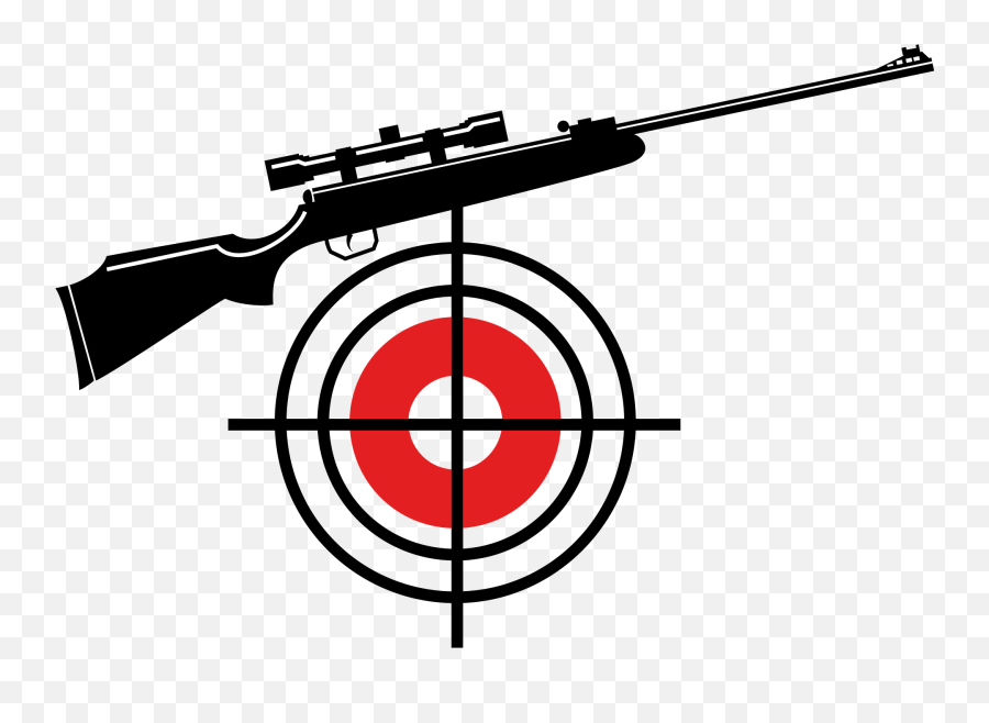 Target And Gun Clipart Free Download Transparent Png - Rifle And Target Clip Art Emoji,Gun Clipart