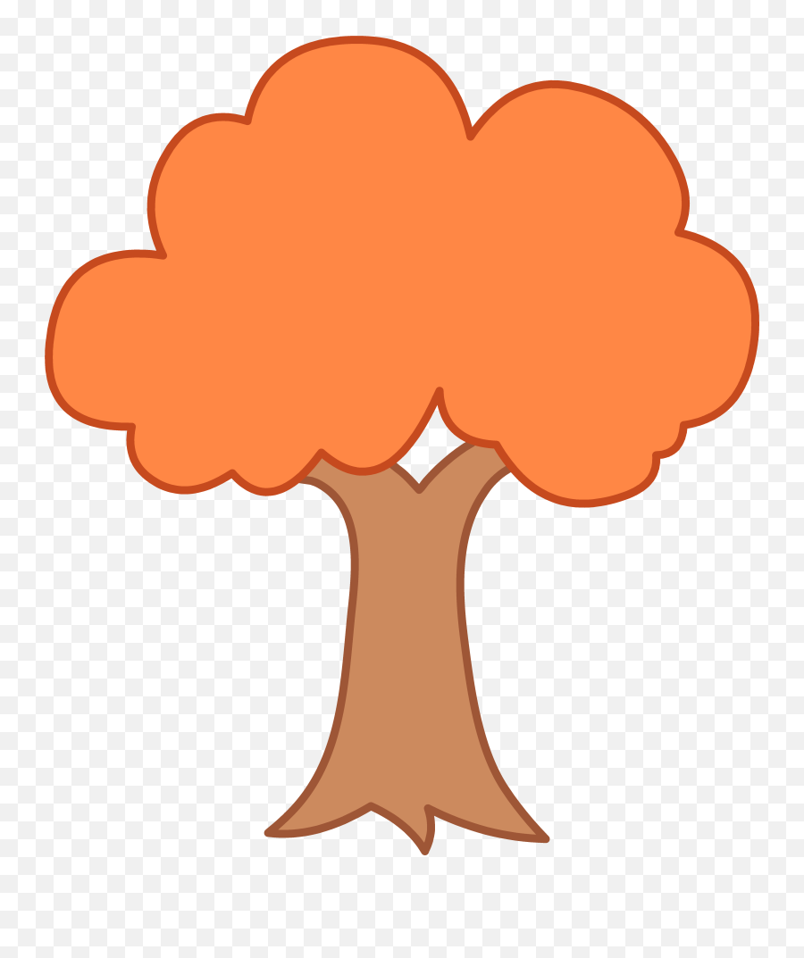Free Fall Clipart - Clipartsco Cartoon Simple Transparent Tree Emoji,Fall Clipart Free