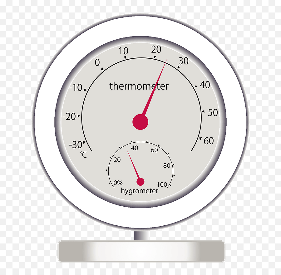 Thermometer And Hygrometer - Measuring Temperature And Water Meter Reading Emoji,Thermometer Clipart