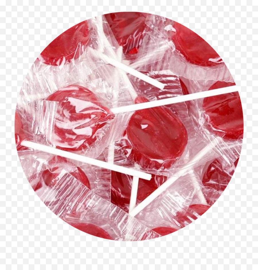Download Hd Red Aesthetic Redaesthetic Lolipop Candy - Red Aesthetic Circle Transparent Emoji,Candy Transparent Background