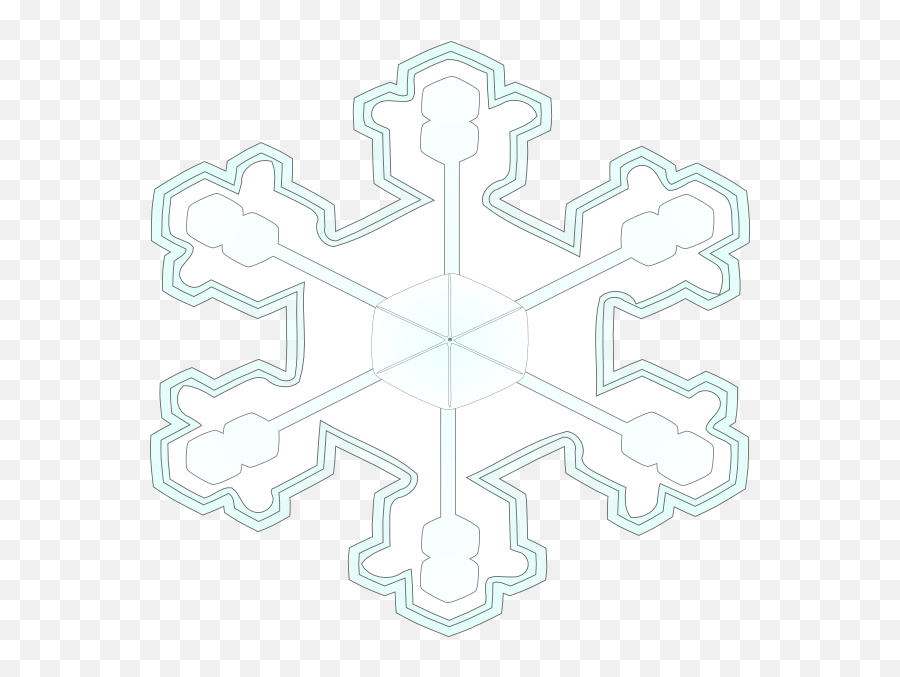 Snowflake 3 Clip Art At Clkercom - Vector Clip Art Online Snowflake Emoji,Icicle Clipart
