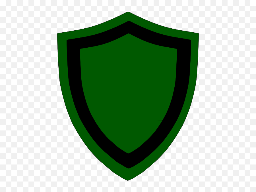 Download Green Black Shield Clip Art At - Suisse Emoji,Gold Shield Png