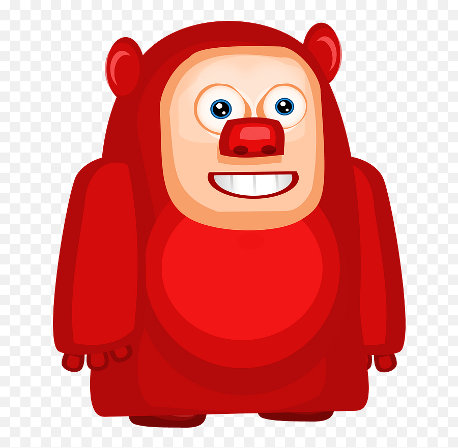 Fat Alien Clipart - Fat Red Cartoon Png Download Full Red Alien Cartoon Emoji,Fat Clipart