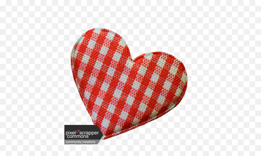 Download Red And White Plaid Fabric - Plaid Fabric Heart Emoji,Fabric Png