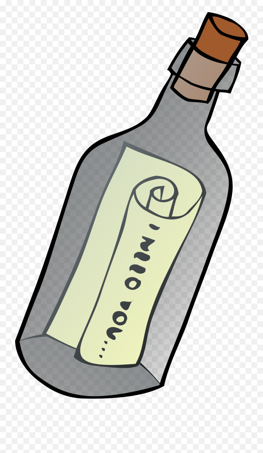 Message In A Bottle Clip Art Emoji,Message In A Bottle Clipart