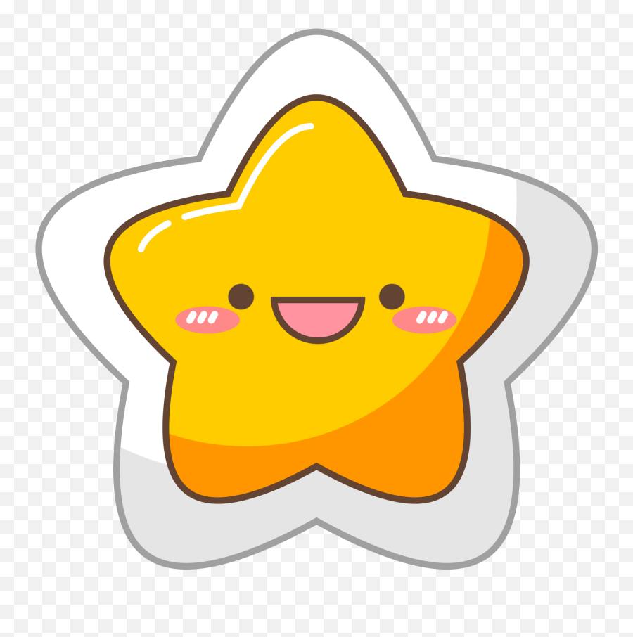 Cute Star Clipart - Free Png Images Transparent Image Emoji,Stars Clipart Free