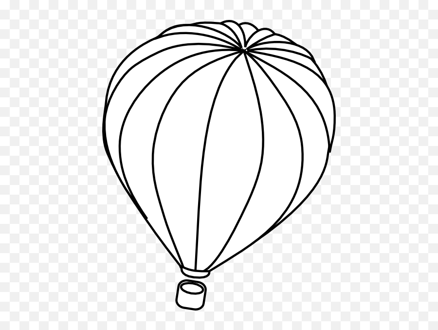 Black And White Hot Air Balloon Clipart Hot Air Balloon Emoji,Black Balloon Png