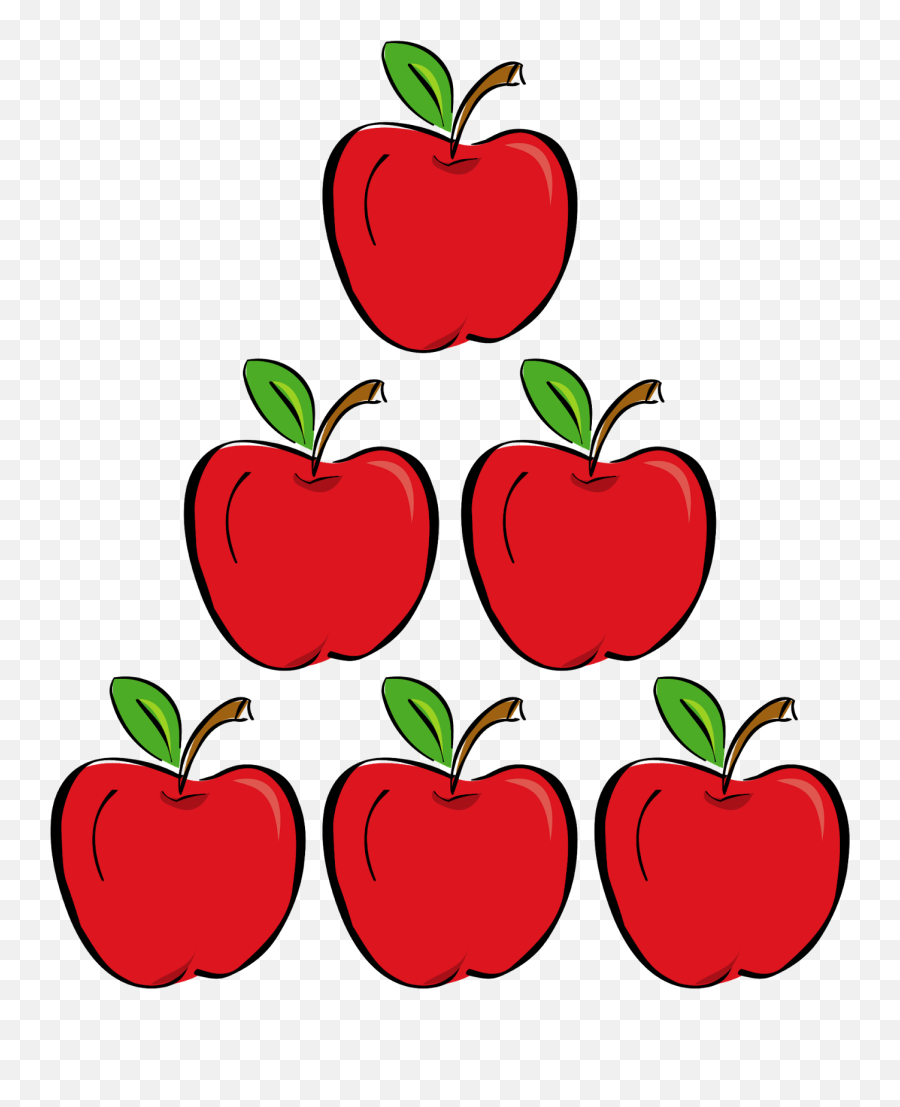 Clipart Fall Apple Clipart Fall Apple Transparent Free For - 5 Apples Clipart Emoji,Apples Clipart