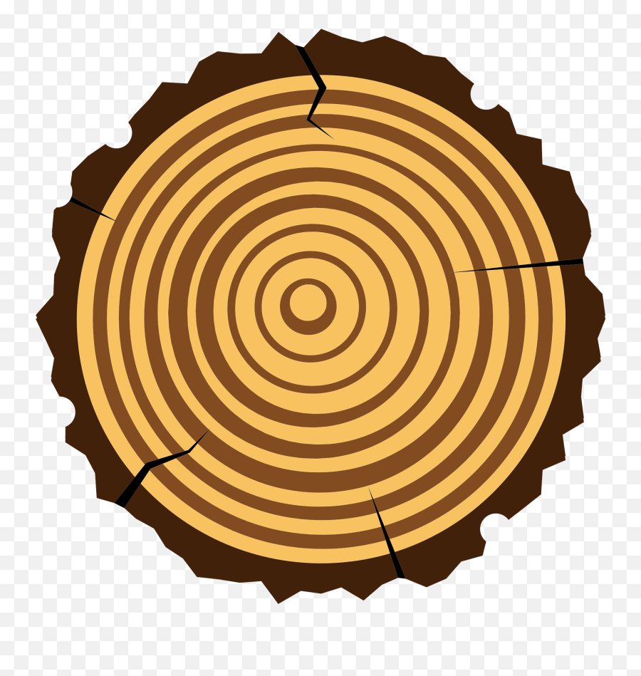 Wood Clipart - Tree Ring Cut Clipart Emoji,Wood Clipart